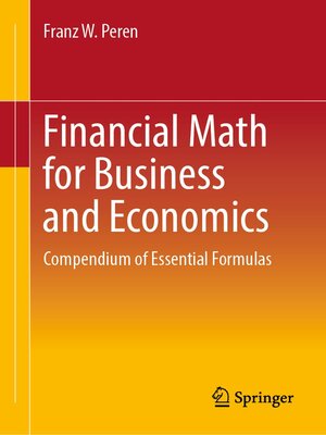 cover image of Financial Math for Business and Economics